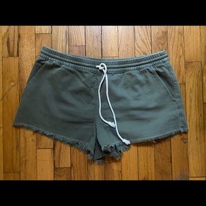 Large green Aerie shorts